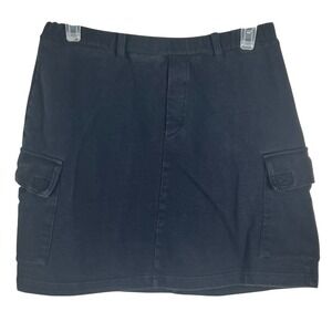 Basic Edition Vintage Cargo Mini Skirt M Cotton‎ 90s Y2K Grunge Boho
